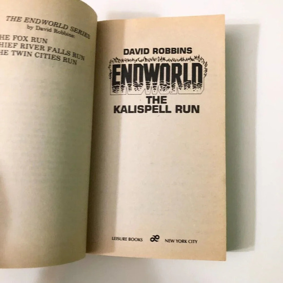 Vtg David Robbins Endworld The Kalispell Run and Tom Obedlam Robert Silverberg - Picture 8 of 16
